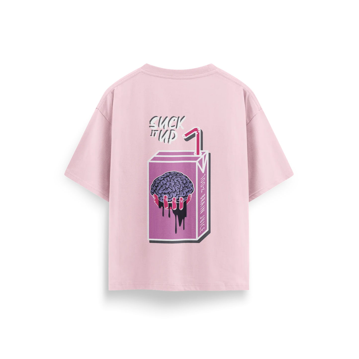 Suck It Up - Baby Pink - Oversized T-Shirt