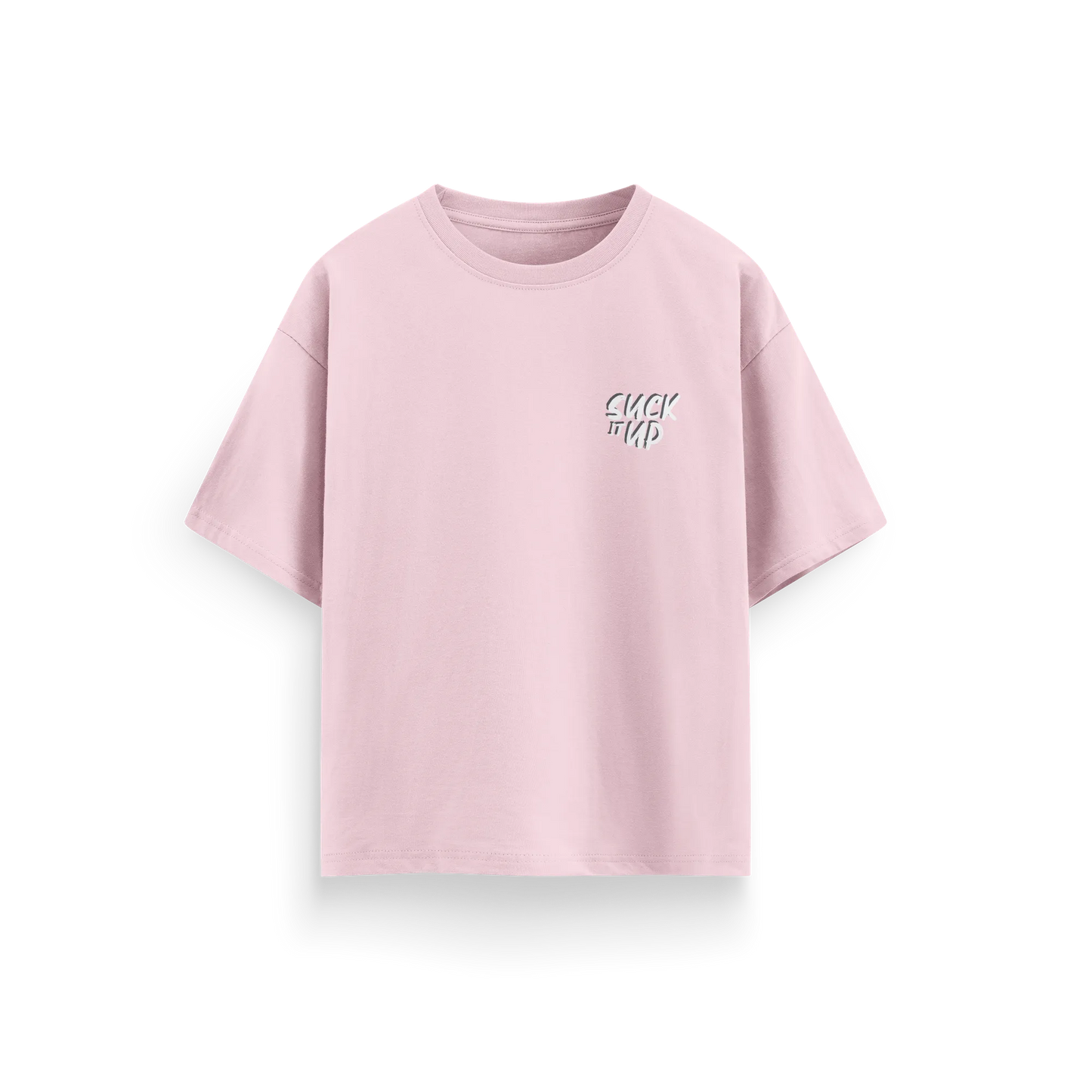 Suck It Up - Baby Pink - Oversized T-Shirt