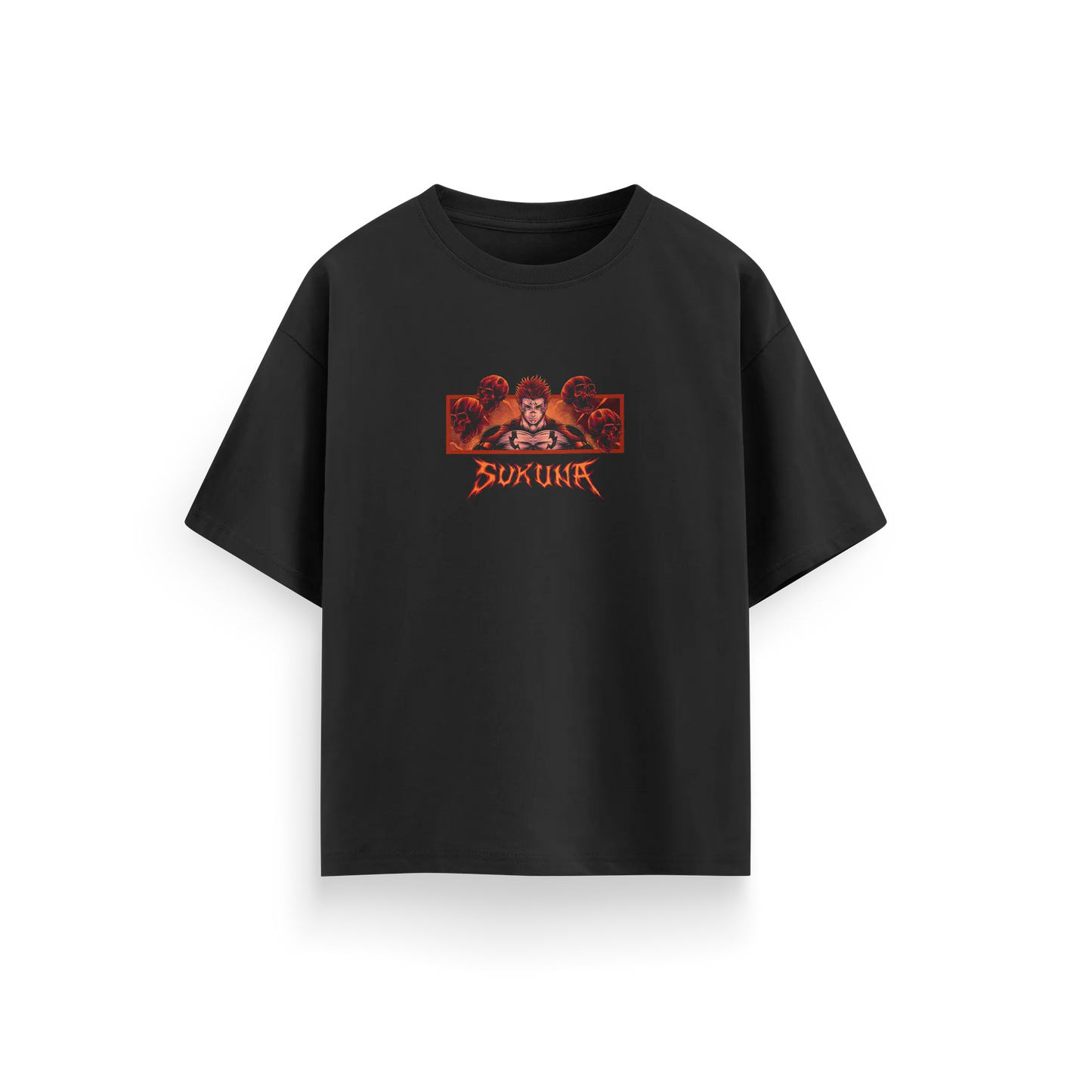 Sukuna - Jujutsu Kaisen - Black - Oversized T-Shirt