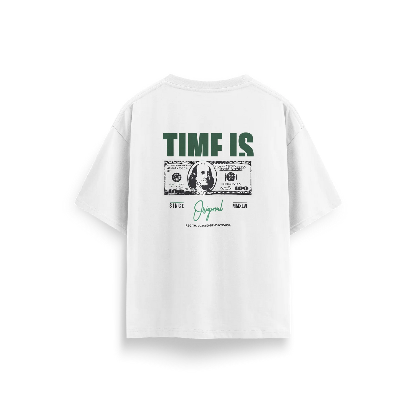 Time Is Original - White - Oversized T-Shirt