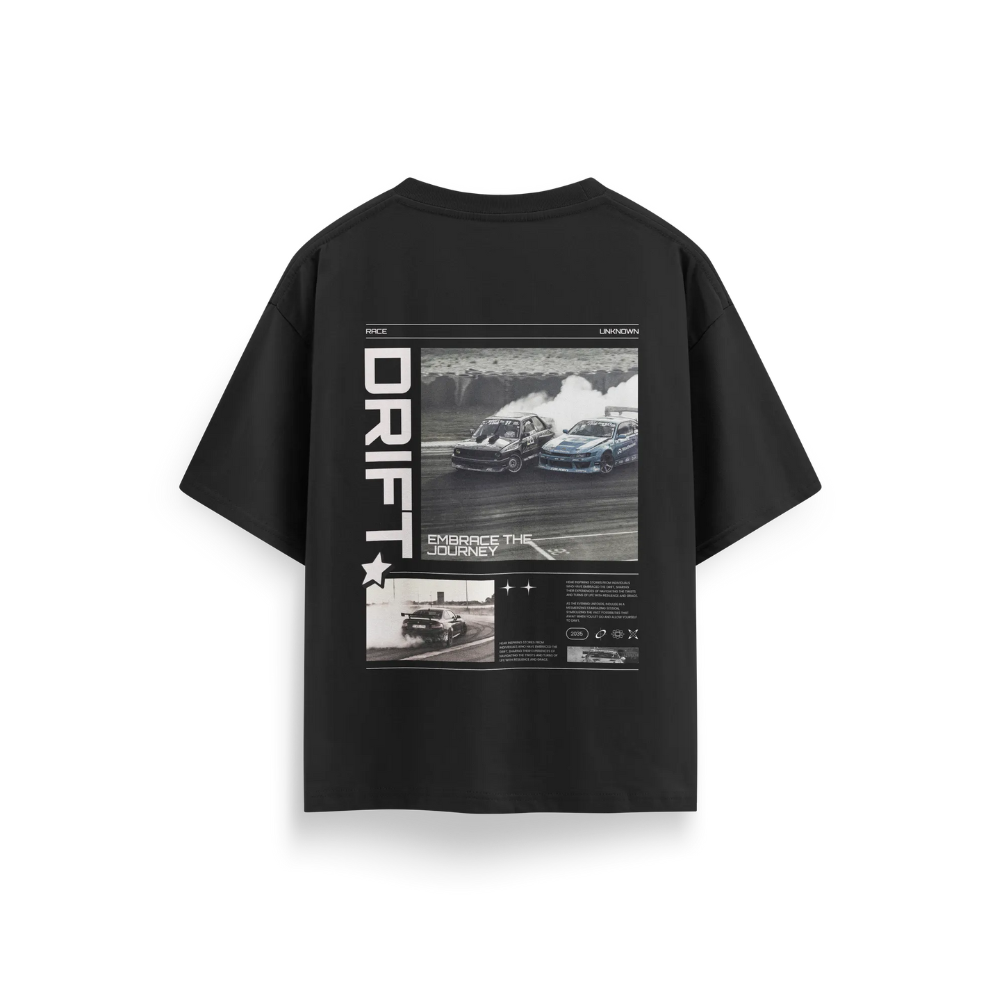 Unknown Drift - Black - Oversized T-Shirt