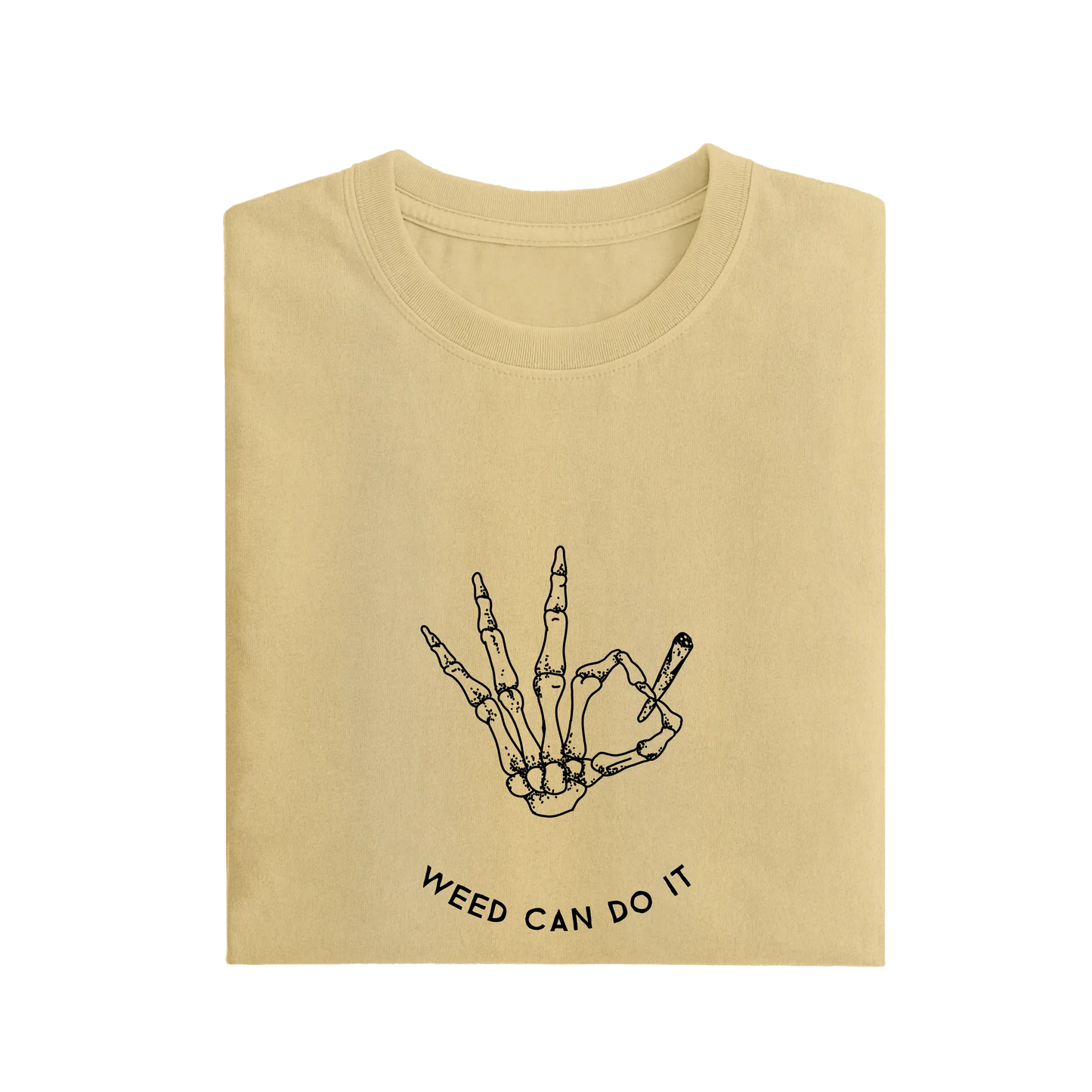 Weed Can Do It - Beige - T-Shirt