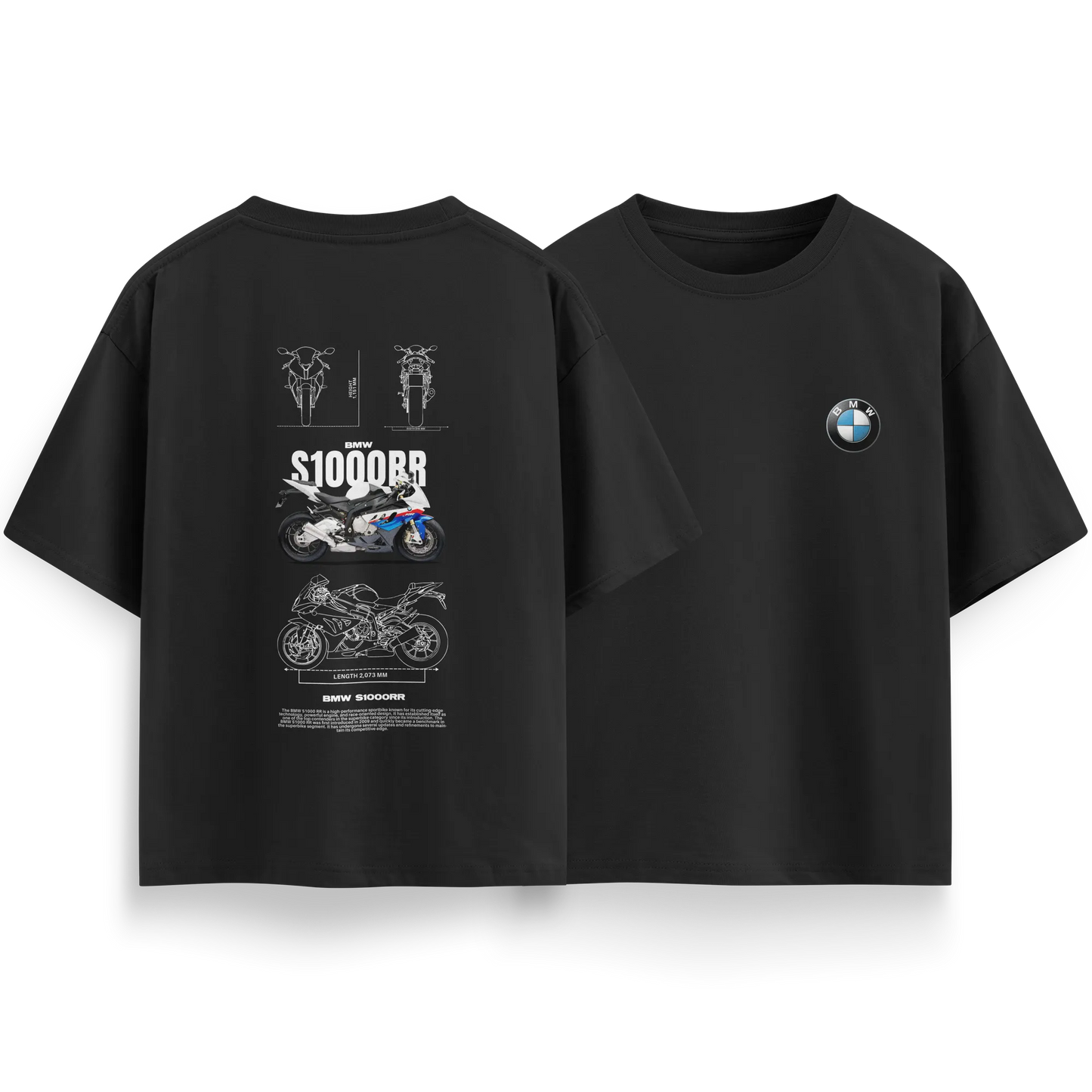 BMW S1000RR - Black - Oversized T-Shirt