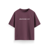 Absolutely Not - Maroon - Oversized T-Shirt