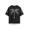 Afterdeath - Black - Acid Washed Oversized T-Shirt