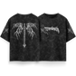Afterdeath - Black - Acid Washed Oversized T-Shirt