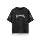 Afterdeath - Black - Acid Washed Oversized T-Shirt