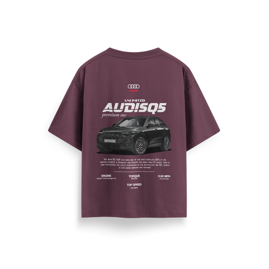Audi SQ5 - Maroon - Oversized T-Shirt