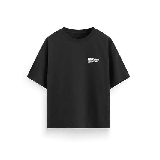 Back To The Future - Black - Oversized T-Shirt