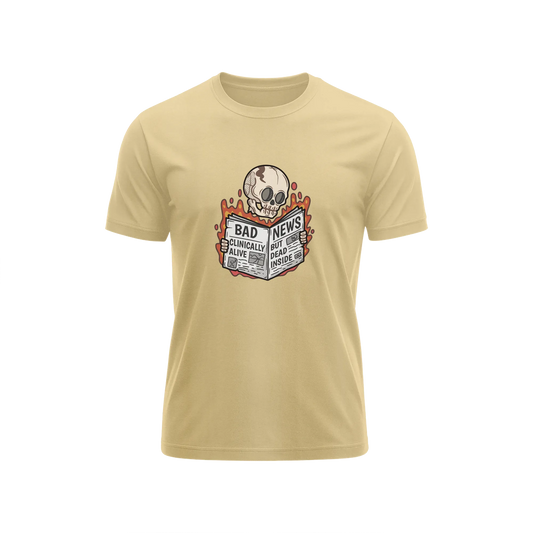 Bad News - Beige - T-Shirt