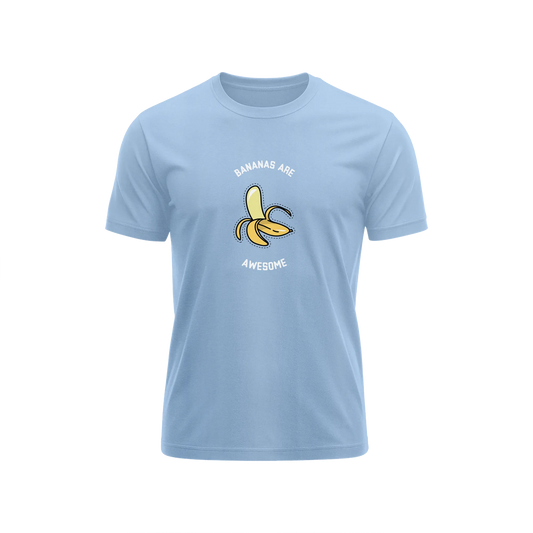 Bananas Are Awesome - Baby Blue - T-Shirt