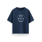 Barbell - Navy Blue - Oversized  T-Shirt