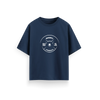 Barbell - Navy Blue - Oversized  T-Shirt