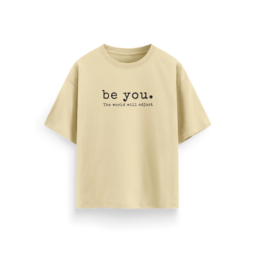 Be You - Beige - Oversized T-Shirt