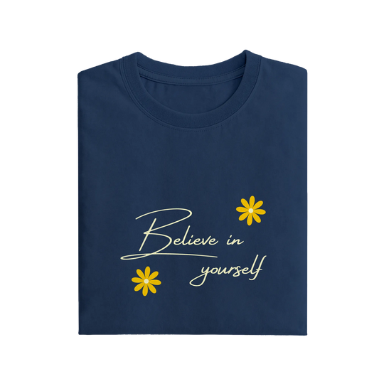 Believe In Yourself - Navy Blue - T-Shirt