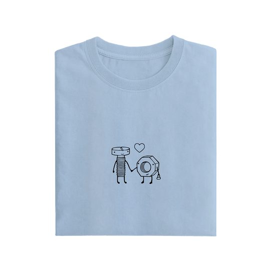 Bolt Nut - Baby Blue - T-Shirt