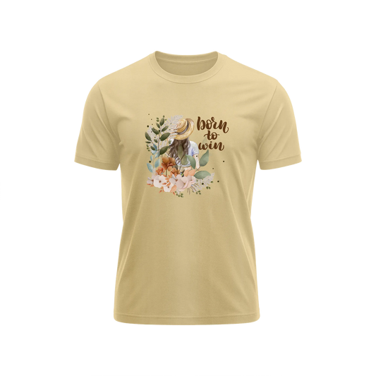 Born To Win - Beige - T-Shirt