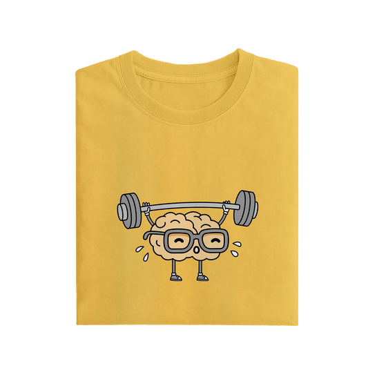 Brain Power - Yellow - T-Shirt