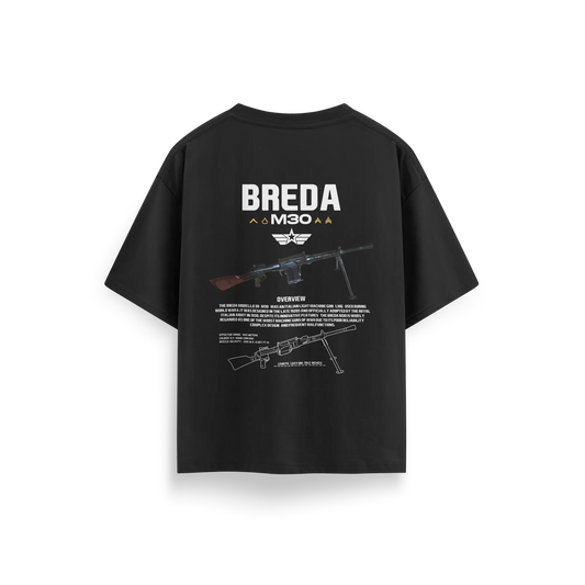 Breda-M30 - Black - Oversized T-Shirt