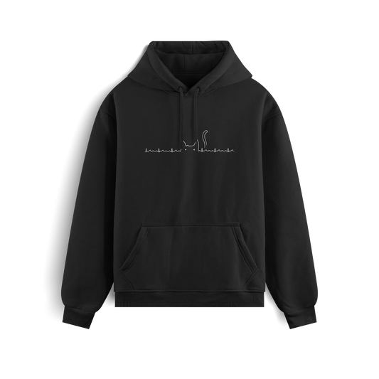 Cat - Black - Hoodie