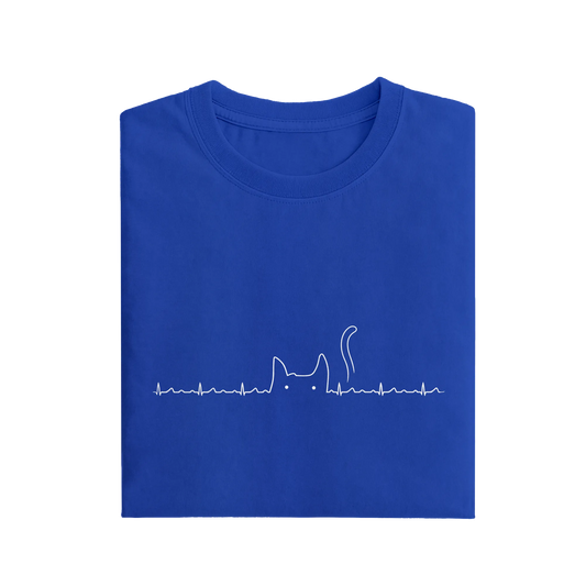 Cat - Royal Blue - T-Shirt