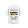 Chevrolet Corvette - White - Oversized T-Shirt
