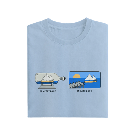 Comfort Zone Growth Zone - Baby Blue - T-Shirt