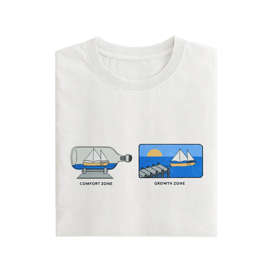 Comfort Zone Growth Zone - White - T-Shirt