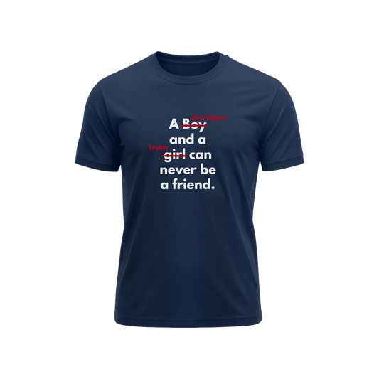 Developer Tester - Navy Blue - T-Shirt