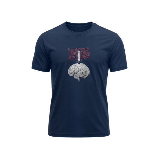 Dont Kill My Brain - Navy Blue - T-Shirt