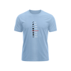 Eat Pray Train Study Work Sleep Repeat - Baby Blue - T-Shirt