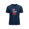 Eat Sleep Code - Navy Blue - T-Shirt