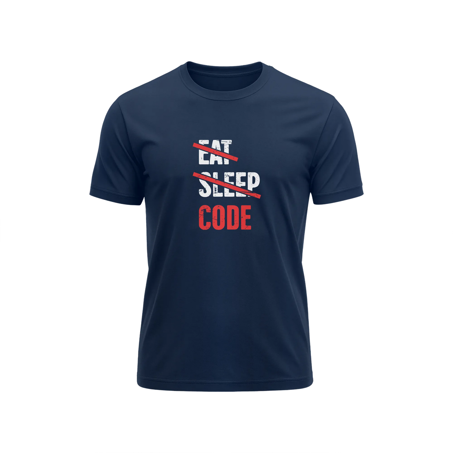 Eat Sleep Code - Navy Blue - T-Shirt