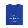 Eat Sleep Repeat Train - Royal Blue - T-Shirt