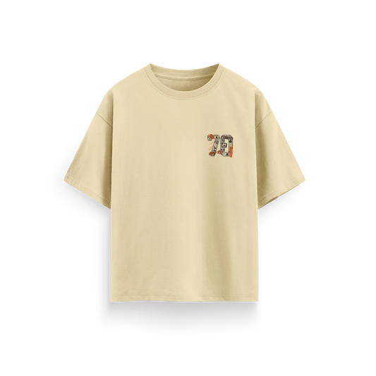 Famous - Beige - Oversized  T-Shirt