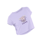 Feel The Love - Lavender - Croptop
