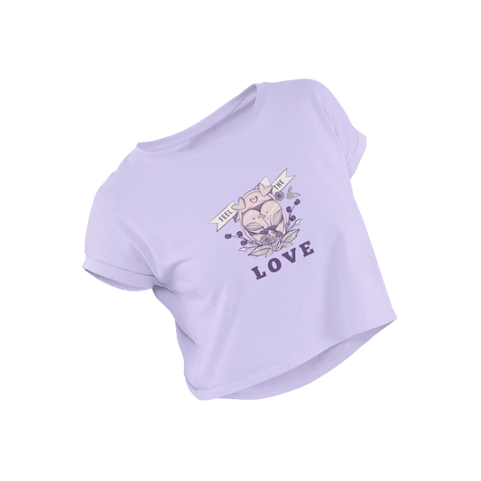 Feel The Love - Lavender - Croptop