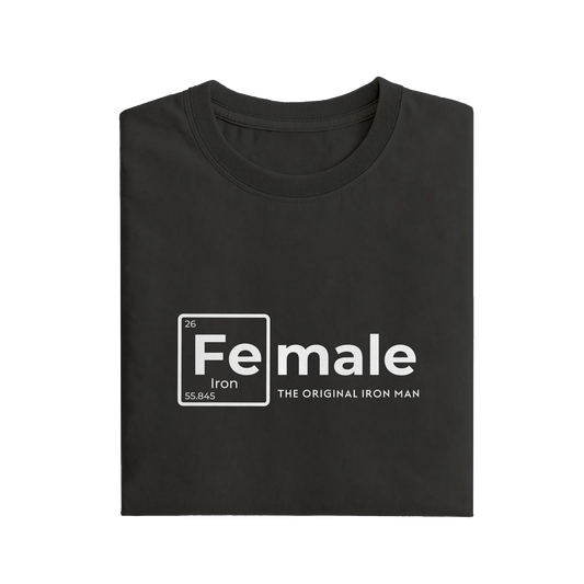 Female The Original Iron Man - Black - T-Shirt