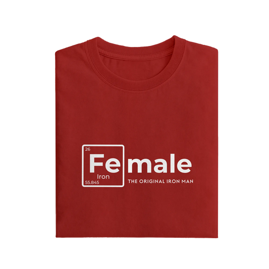 Female The Original Iron Man - Red - T-Shirt