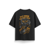 Fly High To The Sky - Black - Oversized  T-Shirt