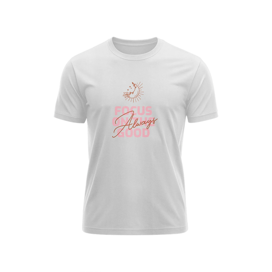 Focus On The Good - White - T-Shirt