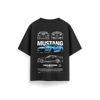 Ford Mustang - Black - Oversized T-Shirt