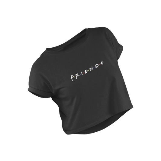 Friends - Black - Croptop