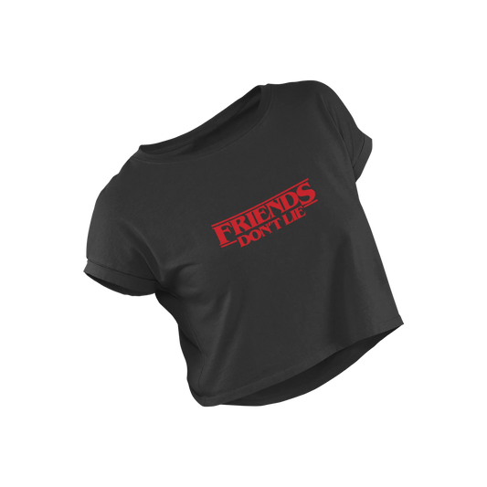 Friends Don't Lie - Black - Croptop