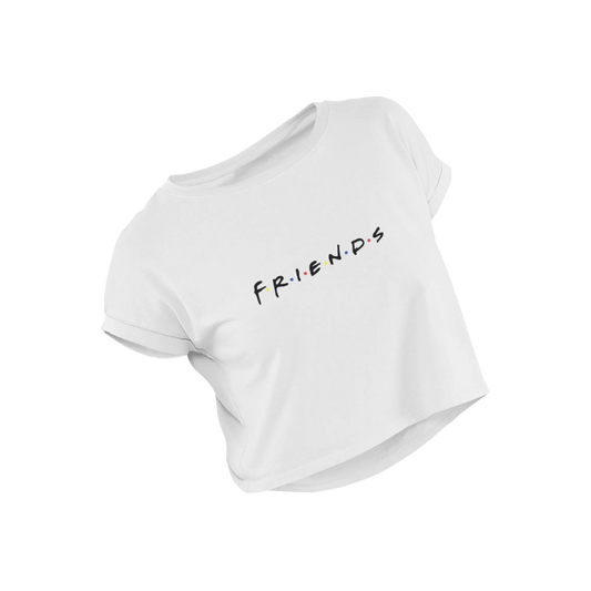 Friends - White - Croptop