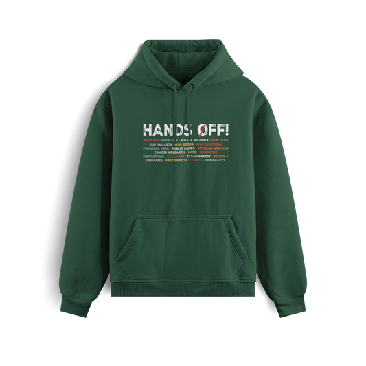Hands Off - Green - Hoodie