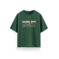 Hands Off - Green - Oversized - T-Shirt