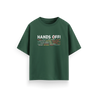 Hands Off - Green - Oversized - T-Shirt