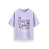 Horse Rank Riding - Lavender - Oversized  T-Shirt