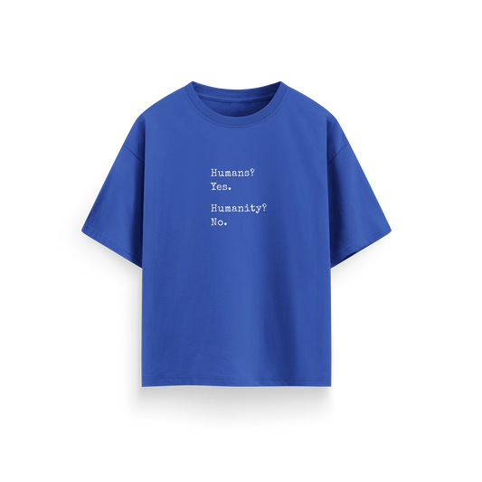 Humans Humanity - Royal Blue - Oversized T-Shirt